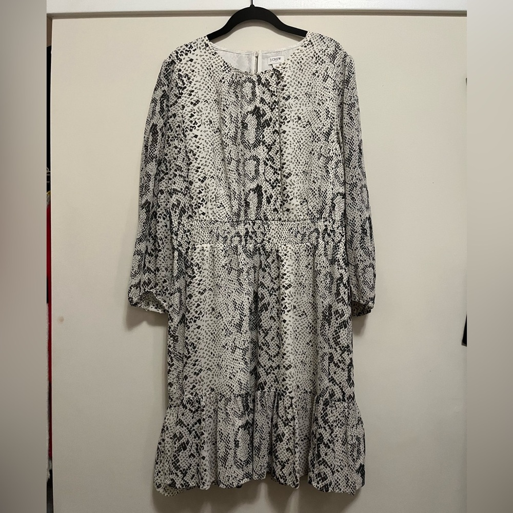 JCrew Snake Print Dress - L
